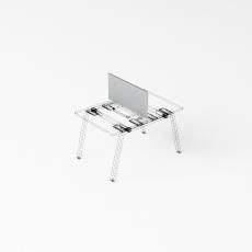 Strike Экран настольный фронтальный меламиновый для бенча 800х18х400 UDSMFB080 крепеж белый Strike